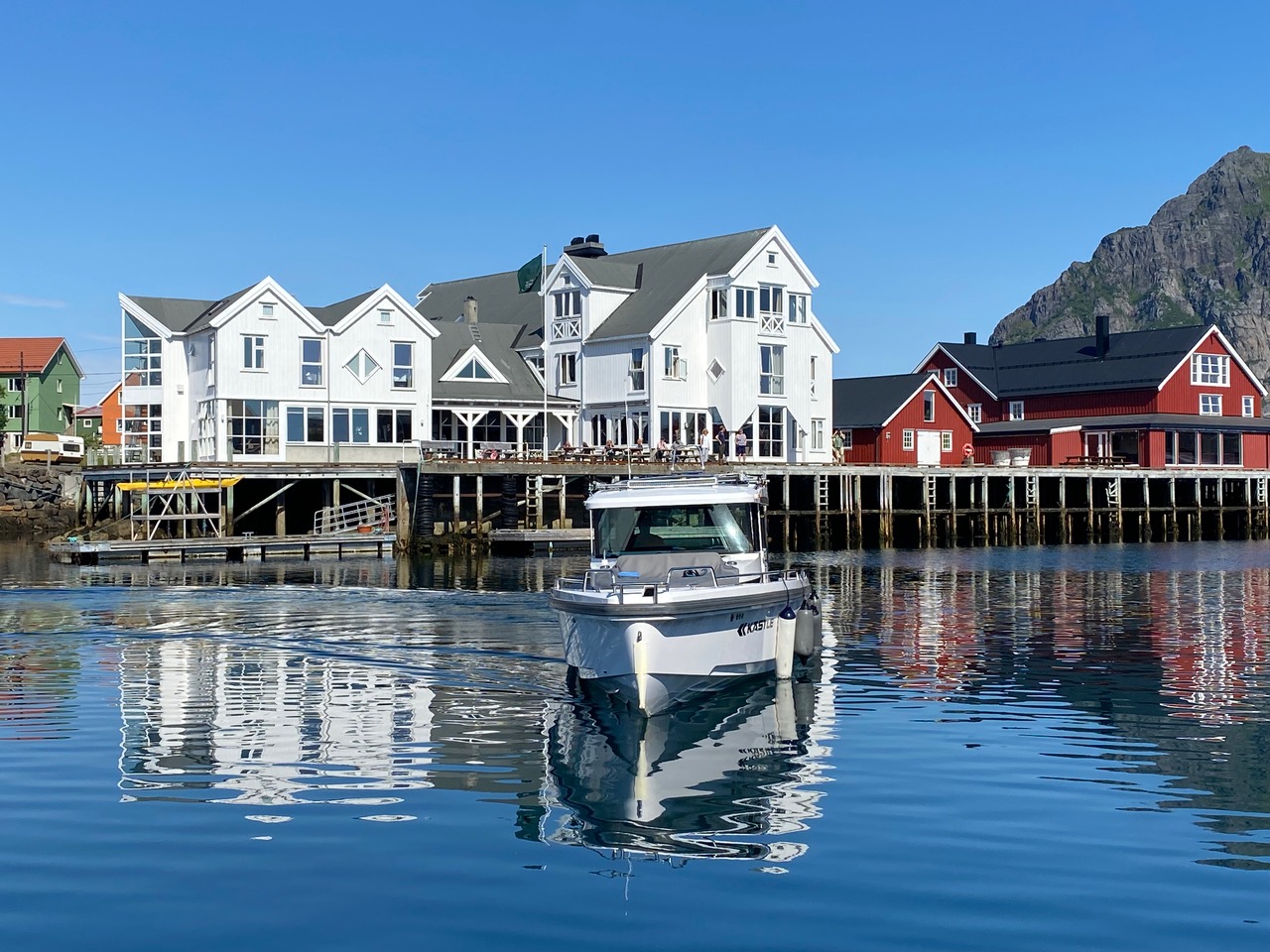 Henningsvaer harbour