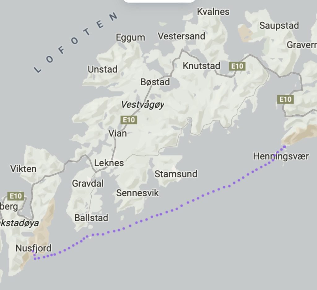 Nusfjord tour map