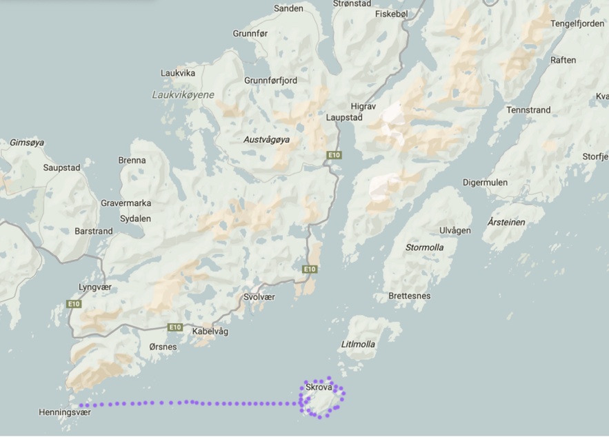 Skrova Island tour map