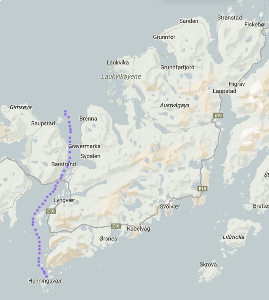Midnight tour map